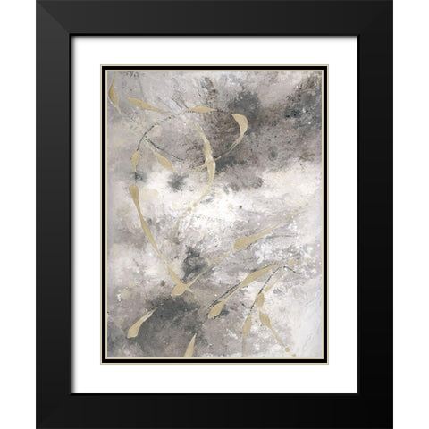 Freestyle I Black Modern Wood Framed Art Print with Double Matting by Brooks, Donna