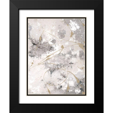Freestyle II Black Modern Wood Framed Art Print with Double Matting by Brooks, Donna