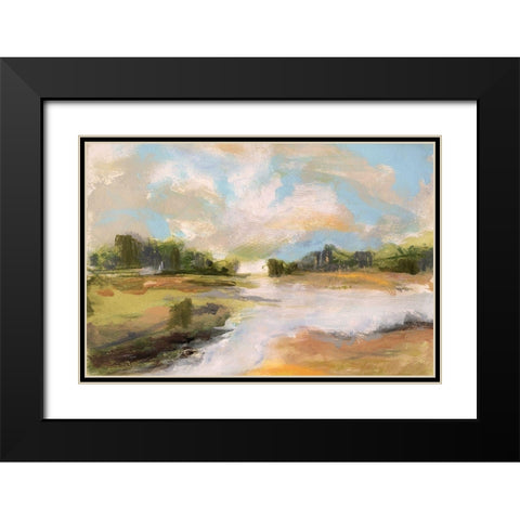 North Pond Black Modern Wood Framed Art Print with Double Matting by Jill, Susan