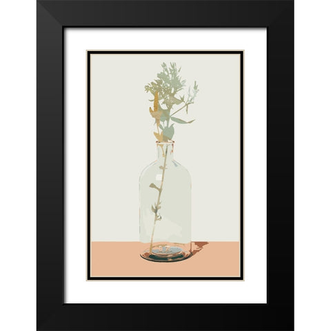 Desert Blossoms I Black Modern Wood Framed Art Print with Double Matting by Robinson, Carol