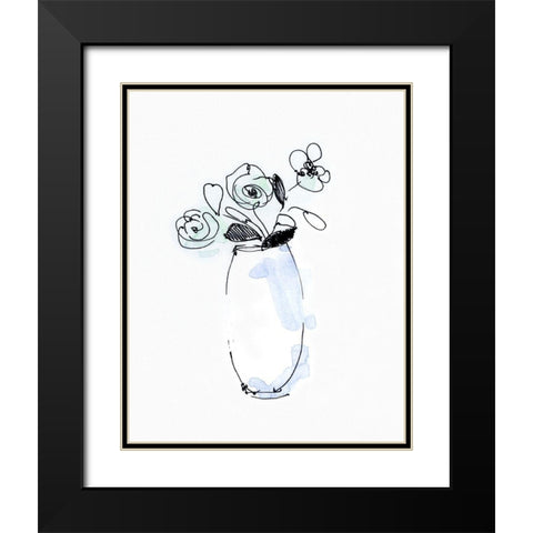 Petite Arrangement I Black Modern Wood Framed Art Print with Double Matting by Swatland, Sally