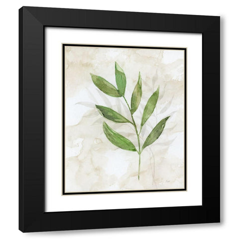 Botanical Bliss II Black Modern Wood Framed Art Print with Double Matting by Nan