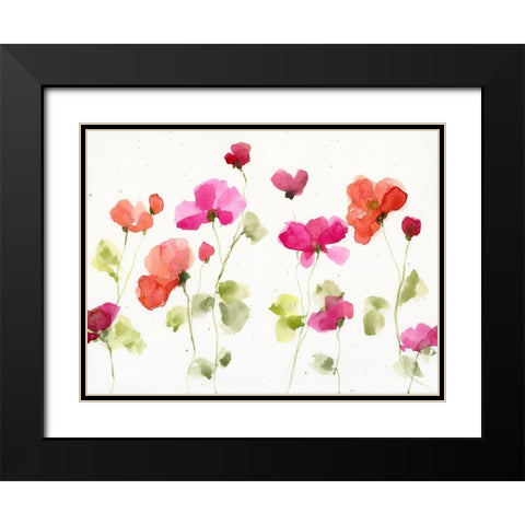 Watery Cosmos II Black Modern Wood Framed Art Print with Double Matting by Swatland, Katie
