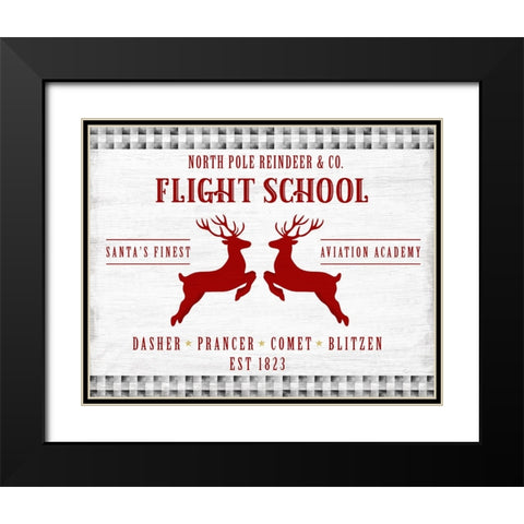 Flight School Black Modern Wood Framed Art Print with Double Matting by Carpentieri, Natalie