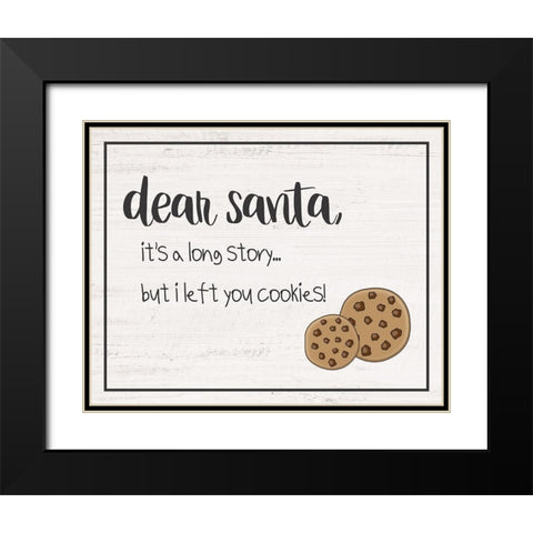 Dear Santa Black Modern Wood Framed Art Print with Double Matting by Carpentieri, Natalie
