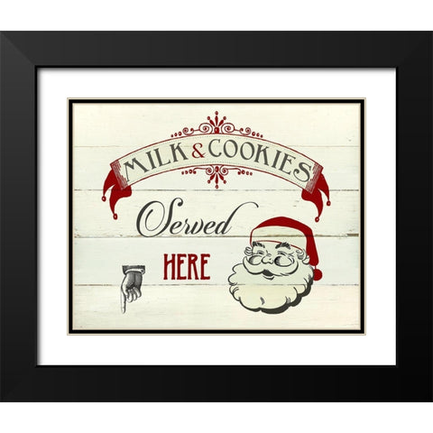 Milk and Cookies Black Modern Wood Framed Art Print with Double Matting by Robinson, Carol