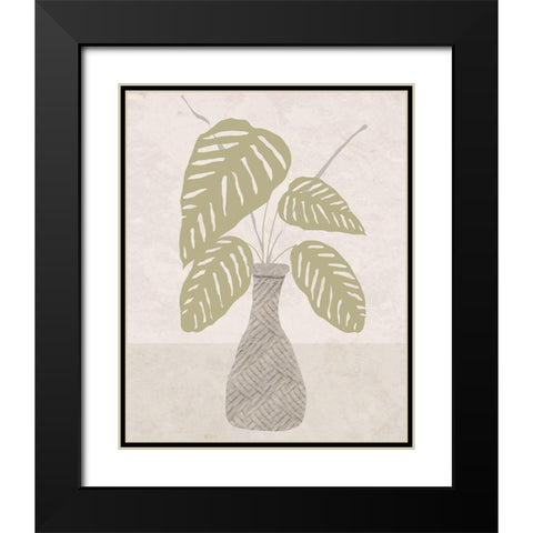 Potted Still Life II Black Modern Wood Framed Art Print with Double Matting by Santiago, Daniela