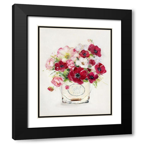 Perennial Jewels I Black Modern Wood Framed Art Print with Double Matting by Swatland, Sally