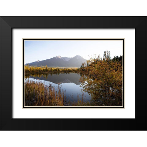 Low Light on Vermillion Black Modern Wood Framed Art Print with Double Matting by Robinson, Carol