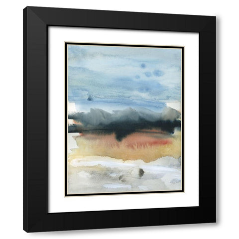 Mountain Shadows II Black Modern Wood Framed Art Print with Double Matting by Jill, Susan