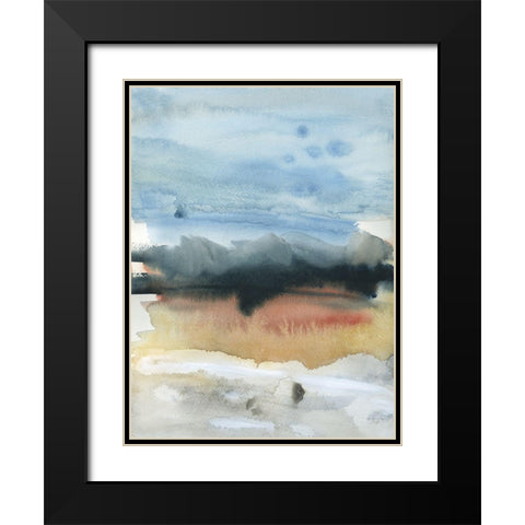 Mountain Shadows II Black Modern Wood Framed Art Print with Double Matting by Jill, Susan