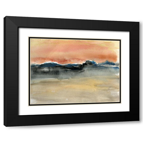 Indian Wells Black Modern Wood Framed Art Print with Double Matting by Jill, Susan