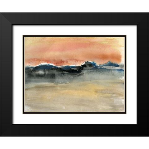 Indian Wells Black Modern Wood Framed Art Print with Double Matting by Jill, Susan