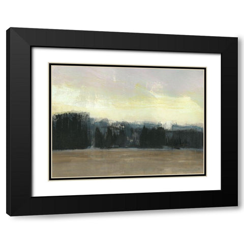 Mountain Frost Black Modern Wood Framed Art Print with Double Matting by Jill, Susan