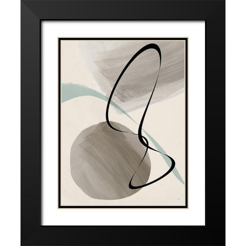 Mid Century Dance I Black Modern Wood Framed Art Print with Double Matting by Jill, Susan