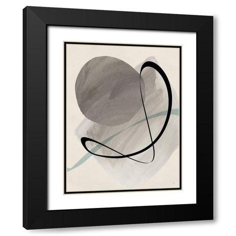 Mid Century Dance II Black Modern Wood Framed Art Print with Double Matting by Jill, Susan