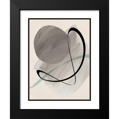 Mid Century Dance II Black Modern Wood Framed Art Print with Double Matting by Jill, Susan