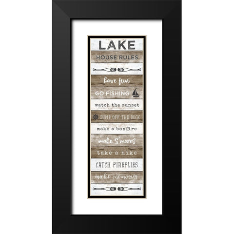 Lake House Black Modern Wood Framed Art Print with Double Matting by Carpentieri, Natalie