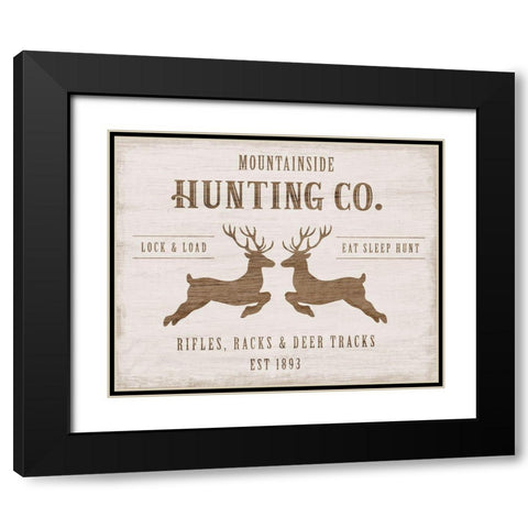 Mountainside Hunting Company Black Modern Wood Framed Art Print with Double Matting by Carpentieri, Natalie