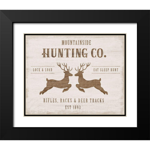 Mountainside Hunting Company Black Modern Wood Framed Art Print with Double Matting by Carpentieri, Natalie