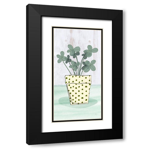 Potted Posies II Black Modern Wood Framed Art Print with Double Matting by Jill, Susan