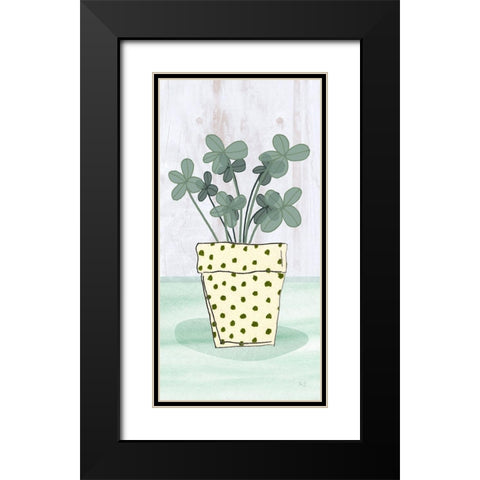 Potted Posies II Black Modern Wood Framed Art Print with Double Matting by Jill, Susan