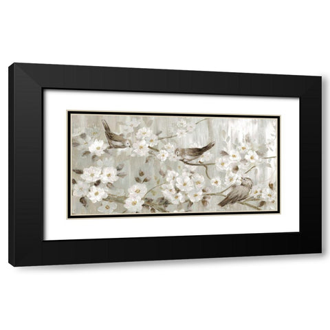 Songs of Srping Black Modern Wood Framed Art Print with Double Matting by Nan