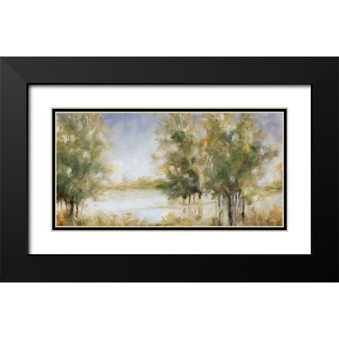 Waterway Grove Black Modern Wood Framed Art Print with Double Matting by Robinson, Carol