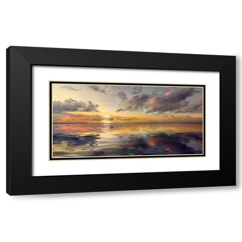 Endless Black Modern Wood Framed Art Print with Double Matting by Calascibetta, Mike