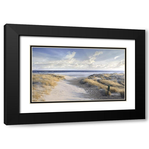 Aisle Marker Black Modern Wood Framed Art Print with Double Matting by Calascibetta, Mike