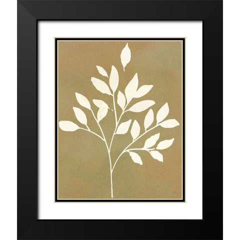 Honey Botanical I Black Modern Wood Framed Art Print with Double Matting by Jill, Susan