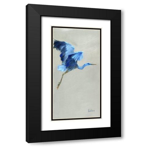 Blue Heron I Black Modern Wood Framed Art Print with Double Matting by Swatland, Katie