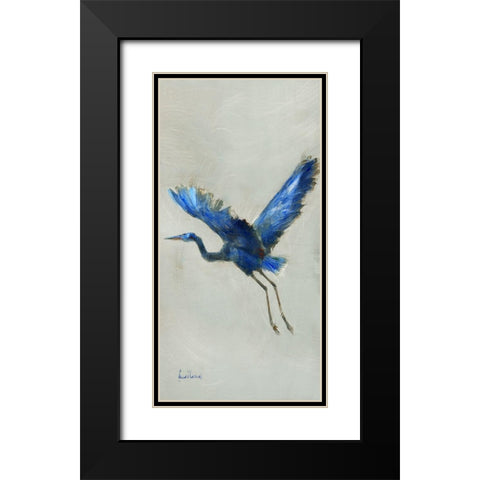 Blue Heron II Black Modern Wood Framed Art Print with Double Matting by Swatland, Katie