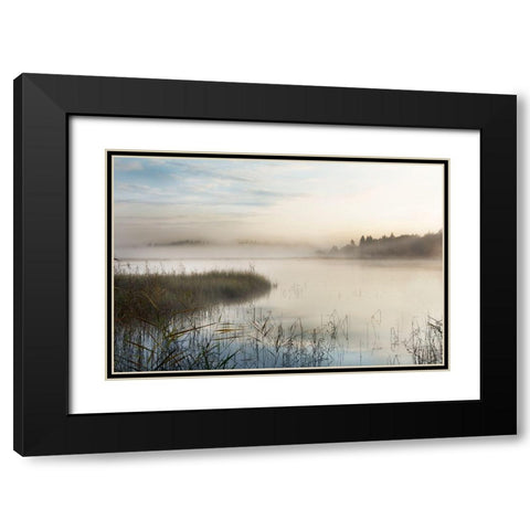 A New Day Black Modern Wood Framed Art Print with Double Matting by Weisz, Irene