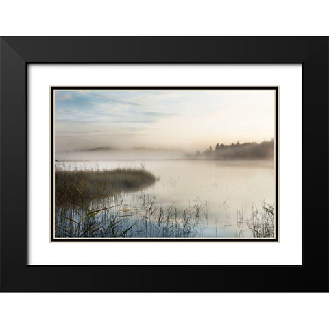 A New Day Black Modern Wood Framed Art Print with Double Matting by Weisz, Irene