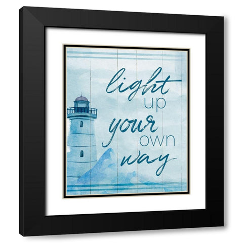 Light Up Black Modern Wood Framed Art Print with Double Matting by Santiago, Daniela