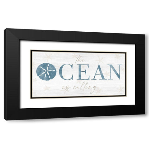 The Ocean Black Modern Wood Framed Art Print with Double Matting by Carpentieri, Natalie