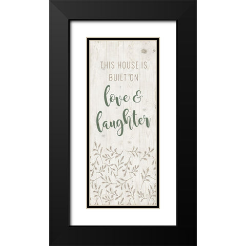 Love and Laughter Black Modern Wood Framed Art Print with Double Matting by Murray, Amanda