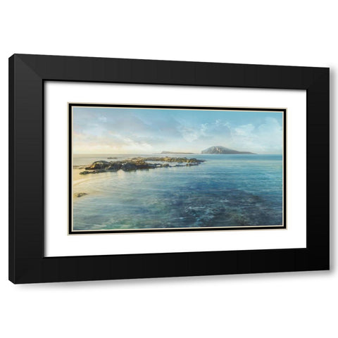 Faraway Black Modern Wood Framed Art Print with Double Matting by Calascibetta, Mike