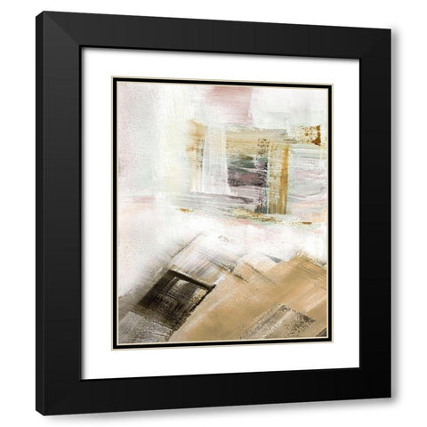 Sweep II Black Modern Wood Framed Art Print with Double Matting by Shapiro, Judith
