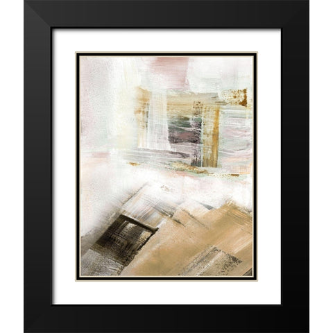 Sweep II Black Modern Wood Framed Art Print with Double Matting by Shapiro, Judith
