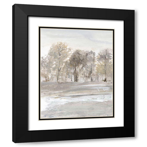 Meadows Edge II Black Modern Wood Framed Art Print with Double Matting by Jill, Susan