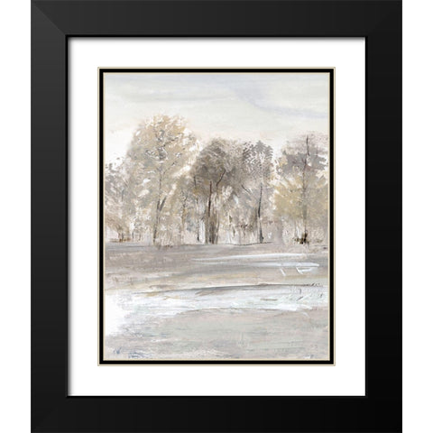 Meadows Edge II Black Modern Wood Framed Art Print with Double Matting by Jill, Susan