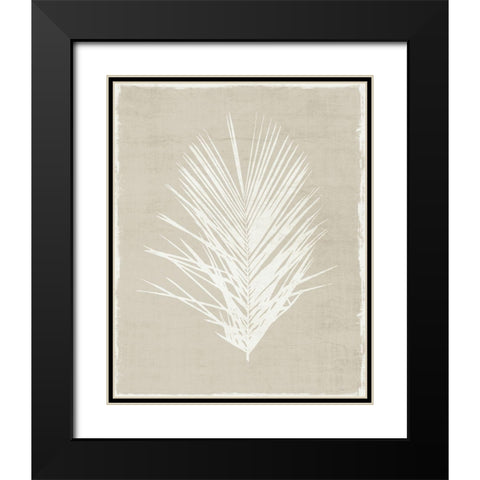 Palm Oasis II Black Modern Wood Framed Art Print with Double Matting by Carpentieri, Natalie