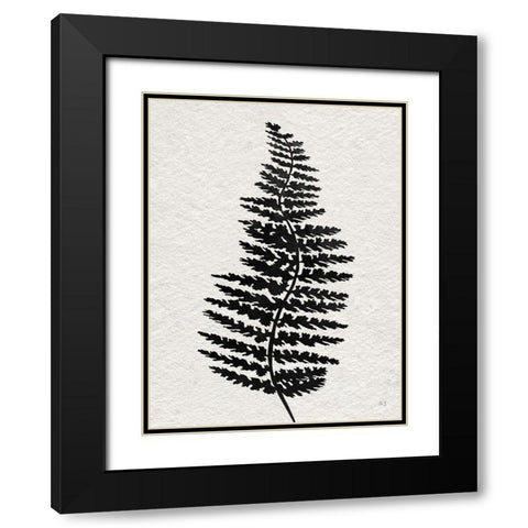 Forest Fern III Black Modern Wood Framed Art Print with Double Matting by Jill, Susan