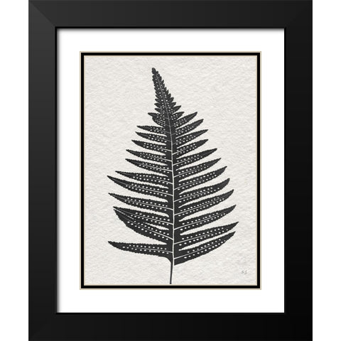 Forest Fern IV Black Modern Wood Framed Art Print with Double Matting by Jill, Susan