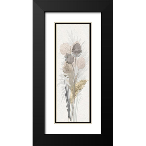 Cattail Road II Black Modern Wood Framed Art Print with Double Matting by Jill, Susan