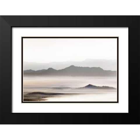 West Fjord Black Modern Wood Framed Art Print with Double Matting by Delimont, Danita