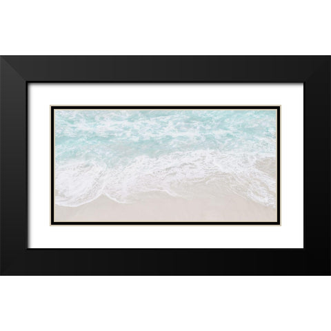 Coastline Tide Black Modern Wood Framed Art Print with Double Matting by Carpentieri, Natalie
