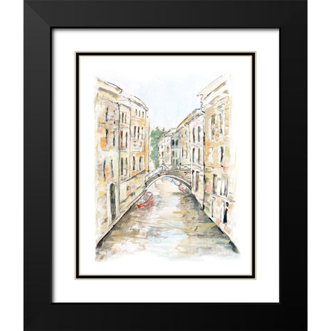 Venice Memories I Black Modern Wood Framed Art Print with Double Matting by Swatland, Sally